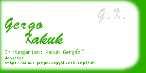 gergo kakuk business card